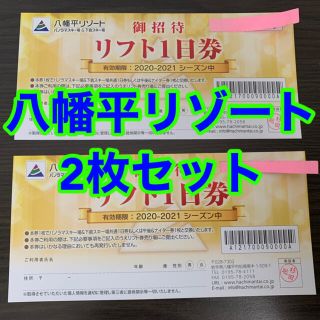 八幡平リゾート パノラマスキー場&下倉スキー場 リフト券 2枚セット(スキー場)