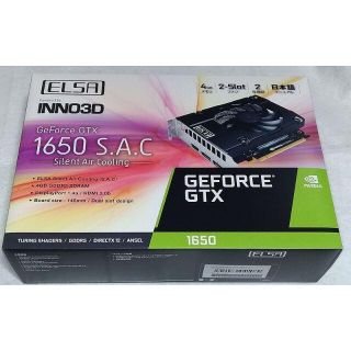 新品保証付 ELSA GTX1650 4GB　静音(PCパーツ)