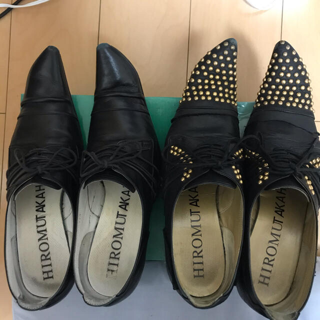 HIROMU TAKAHARA ゴールドスタッズ ドレスシューズ 41/-