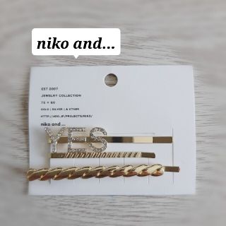 ニコアンド(niko and...)の新品　niko and…　ロゴ　ヘアピンセット　YES(ヘアピン)