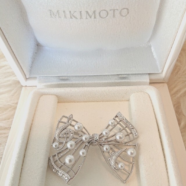 モモさま専用☆  MIKIMOTO パール リボン ブローチ 2