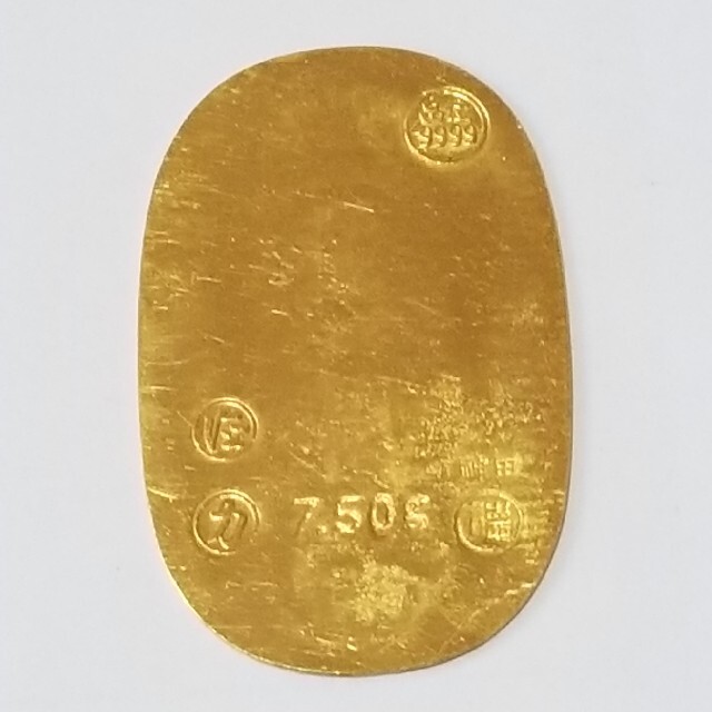 金属工芸品◆徳力本店◆純金小判◆弐匁◆7.5g