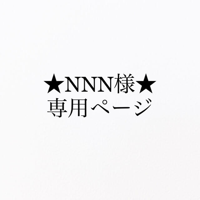 ☆NNN様 専用ページ☆分割ご購入の為-
