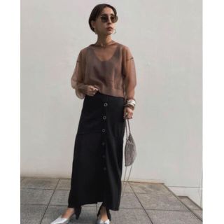 アメリヴィンテージ(Ameri VINTAGE)のAmeri VINTAGE LEGGINGS セットニット スカート S(ロングスカート)