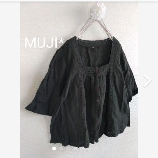 ムジルシリョウヒン(MUJI (無印良品))のmujiリネン混繊細レース使いブラウス(シャツ/ブラウス(長袖/七分))