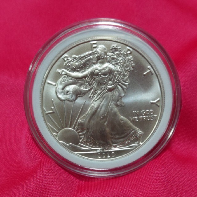 アメリカ イーグル銀貨 2020年 きれいです。純銀