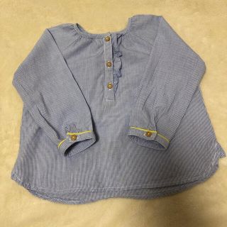 ザラキッズ(ZARA KIDS)の再お値下げしました！ザラベビー☆フリルプラケット付きプリント柄シャツ(シャツ/カットソー)