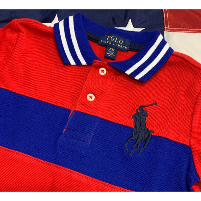 POLO RALPH LAUREN(ポロラルフローレン)の★BIG PONY★ラルフローレンビッグポニーポロシャツ3T/100 キッズ/ベビー/マタニティのキッズ服女の子用(90cm~)(Tシャツ/カットソー)の商品写真