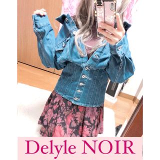 デイライルノアール(Delyle NOIR)の3052.Delyle NOIR ウエストコルセット風 デニム Ｇジャン(Gジャン/デニムジャケット)