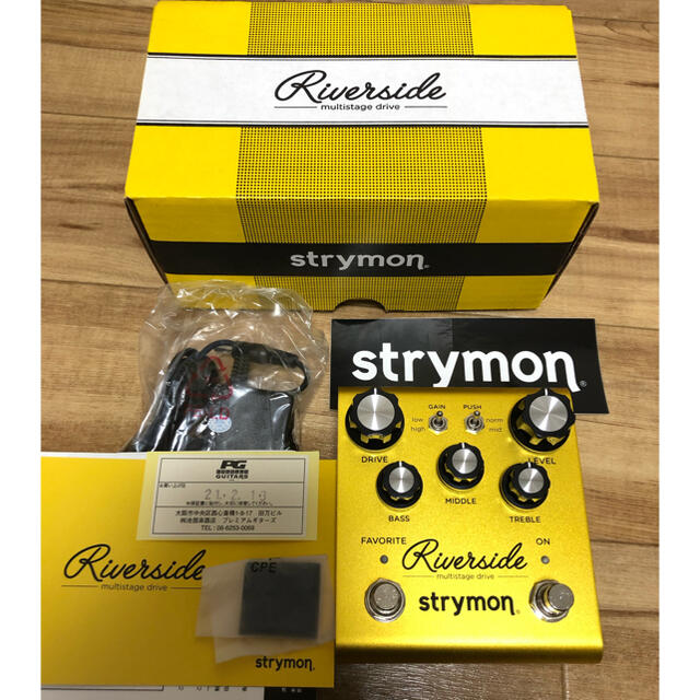 【ほぼ新品】strymon Riverside オーバードライブ エフェクター9VDCセンターマイナス