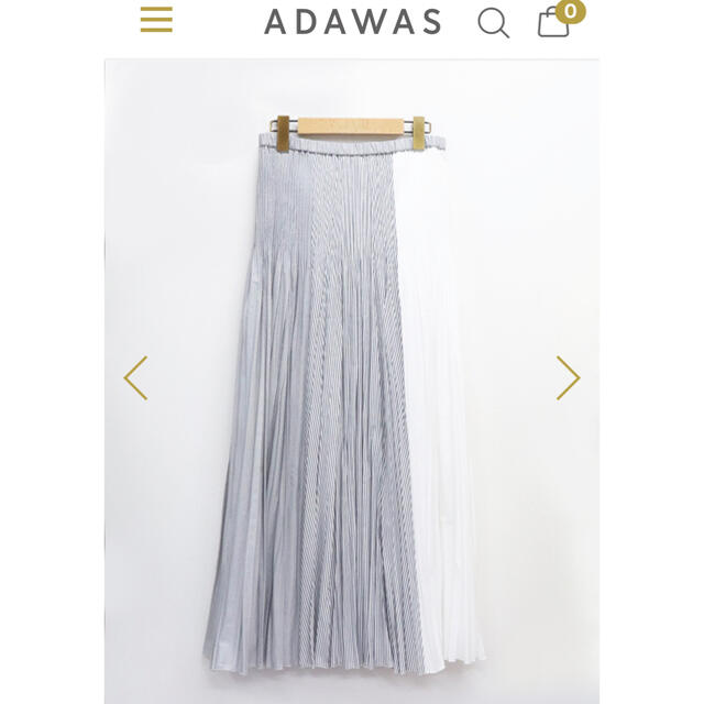ADAWAS(アダワス)のアダワス　ADAWAS プリーツスカート　切替スカート　ロングスカート レディースのスカート(ロングスカート)の商品写真