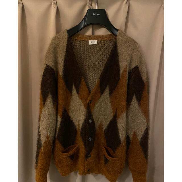 売り出しお値下 CELINE 19AW アーガイルモヘアカーディガン