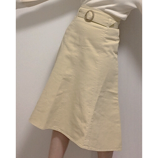 PROPORTION BODY DRESSING(プロポーションボディドレッシング)のプロポーション2021SS　カラーマーメイドフレアスカート レディースのスカート(ひざ丈スカート)の商品写真