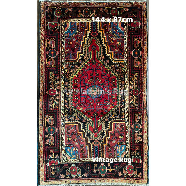 トエセルカン産 ペルシャ絨毯 144×87cm