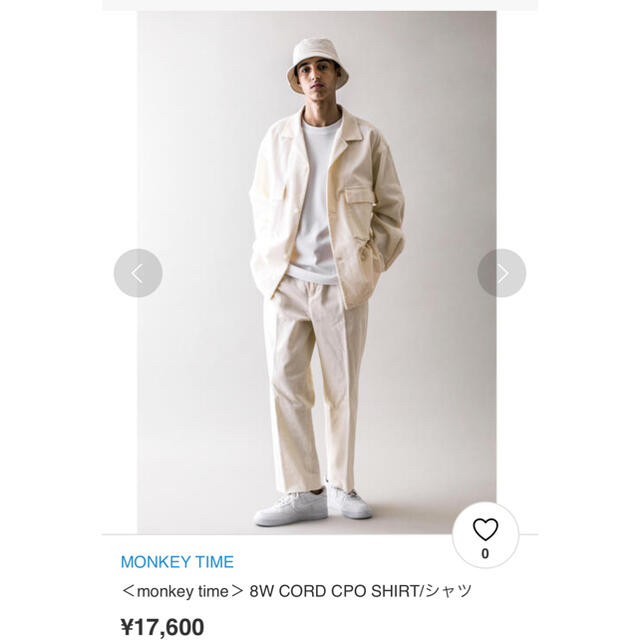 BEAUTY&YOUTH UNITED ARROWS(ビューティアンドユースユナイテッドアローズ)の＜monkey time＞ 8W CORD CPO SHIRT/シャツ メンズのトップス(シャツ)の商品写真