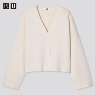 ユニクロ(UNIQLO)のミラノリブvネックカーディガン（長袖）(カーディガン)