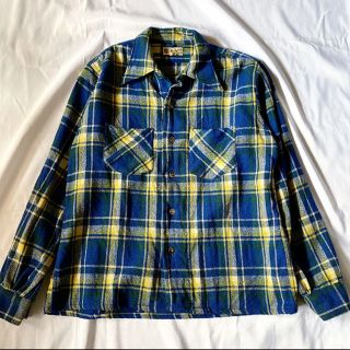 ペンドルトン(PENDLETON)の【VINTAGE】50s ウールチェックシャツ(シャツ)