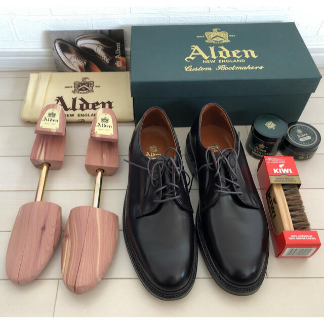 Alden(オールデン)の【LA7様専用】26.5 Alden 990 コードバン　プレイントゥ メンズの靴/シューズ(ドレス/ビジネス)の商品写真