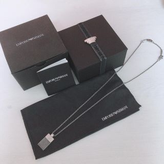 エンポリオアルマーニ(Emporio Armani)の【美品】EMPORIO ARMANI ネックレス シルバー ユニセックス(ネックレス)