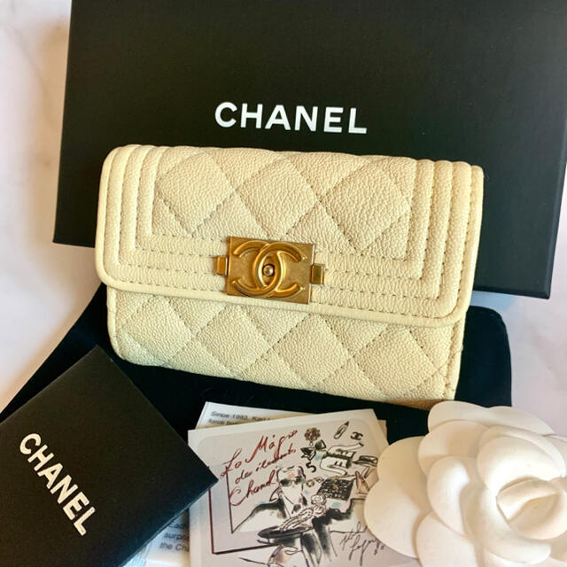 CHANEL シャネル ボーイシャネル キーケース 美品 キャビアスキン