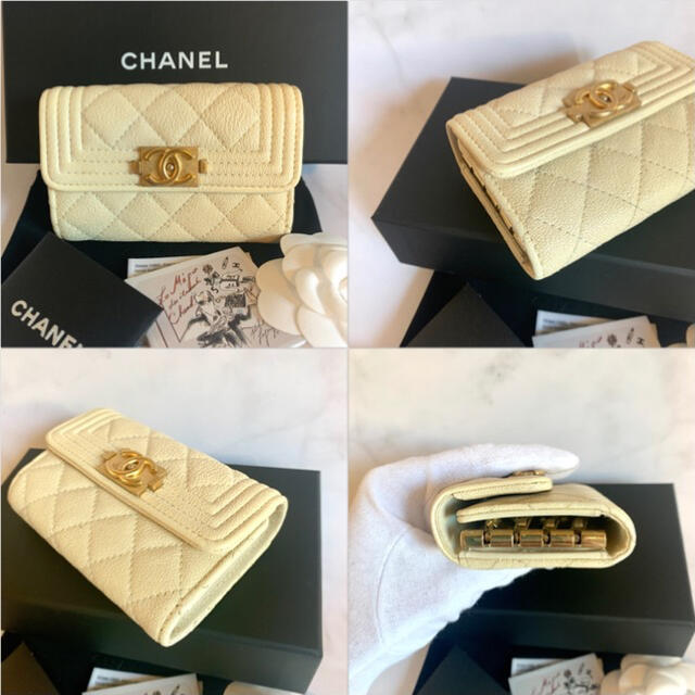 美品　CHANELボーイシャネル　カードケース　キーケース　ゴールド金具