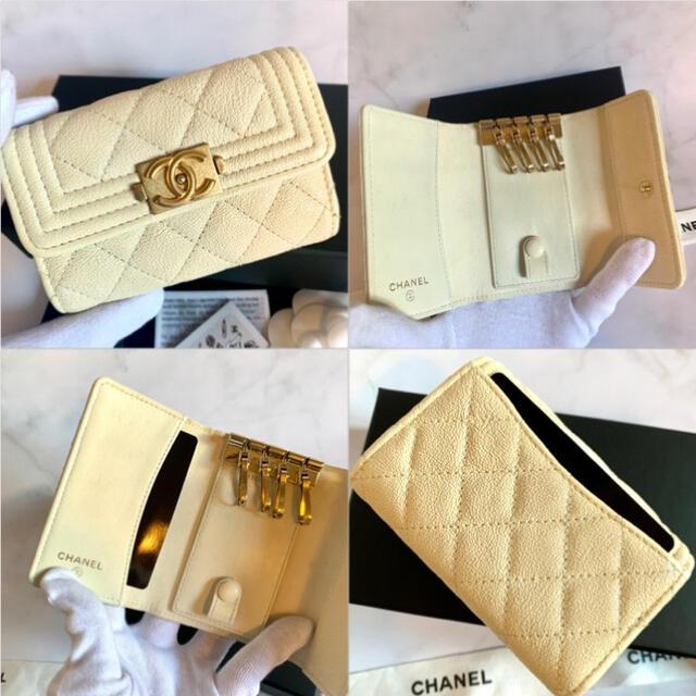 CHANEL(シャネル)のCHANEL シャネル ボーイシャネル キーケース 美品 キャビアスキン レディースのファッション小物(キーケース)の商品写真