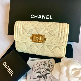 シャネル(CHANEL)のCHANEL シャネル ボーイシャネル キーケース 美品 キャビアスキン(キーケース)