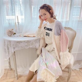 ♡maison marble ローズ柄ニットカーディガン♡