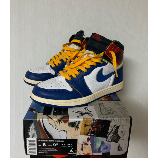 NIKE(ナイキ)の美品 AIR JORDAN 1 RETRO HI NRG UNION 26cm メンズの靴/シューズ(スニーカー)の商品写真