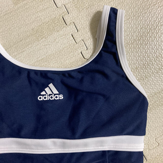 adidas(アディダス)の1.新品 アディダス キッズ スクール水着 140サイズ ネイビー キッズ/ベビー/マタニティのキッズ服女の子用(90cm~)(水着)の商品写真