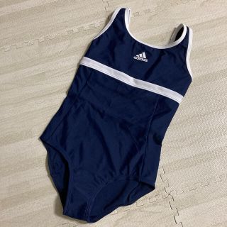 アディダス(adidas)の1.新品 アディダス キッズ スクール水着 140サイズ ネイビー(水着)