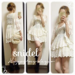 スナイデル(SNIDEL)のsnidel♡雑誌掲載レースシフォンチュニック定価14910円大人気完売(チュニック)