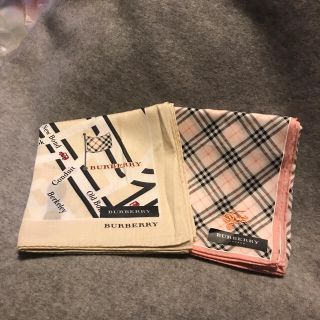 バーバリー(BURBERRY)のバーバリー　ハンカチ　２枚セット　未使用(ハンカチ)