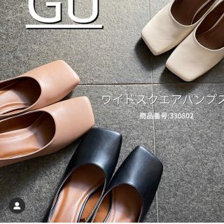 ジーユー(GU)の新品　GU スクエアパンプス　入学式　卒業式　入園式　ZARA H&M 好き様も(ハイヒール/パンプス)