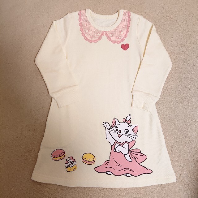 ベルメゾン(ベルメゾン)のディズニー ワンピース マリーちゃん110 キッズ/ベビー/マタニティのキッズ服女の子用(90cm~)(ワンピース)の商品写真