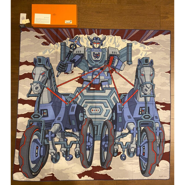 HERMES - HERMES エルメス メガシャリオ スカーフ ストール HERMES - HERMES エルメス メガシャリオ スカーフ ストール