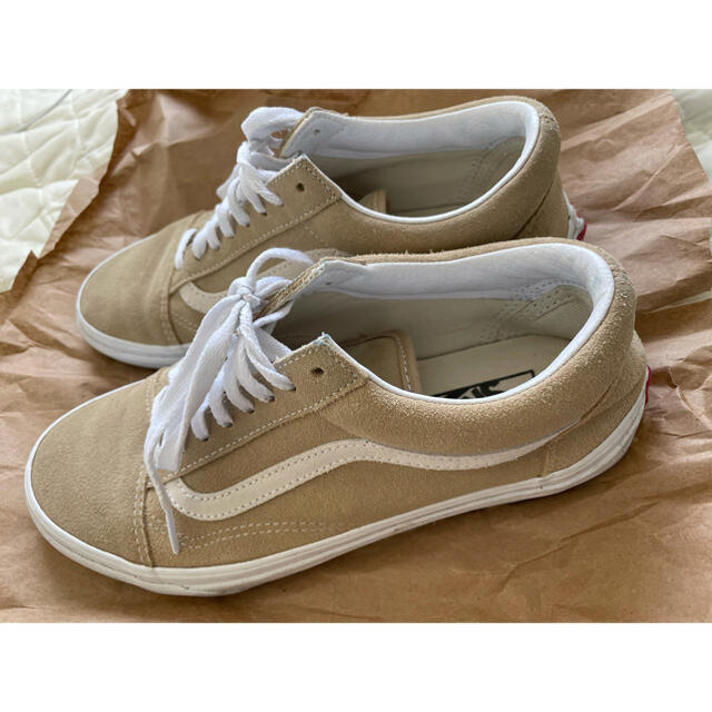 VANS スニーカー オールドスクール スエード ベージュ 25cm