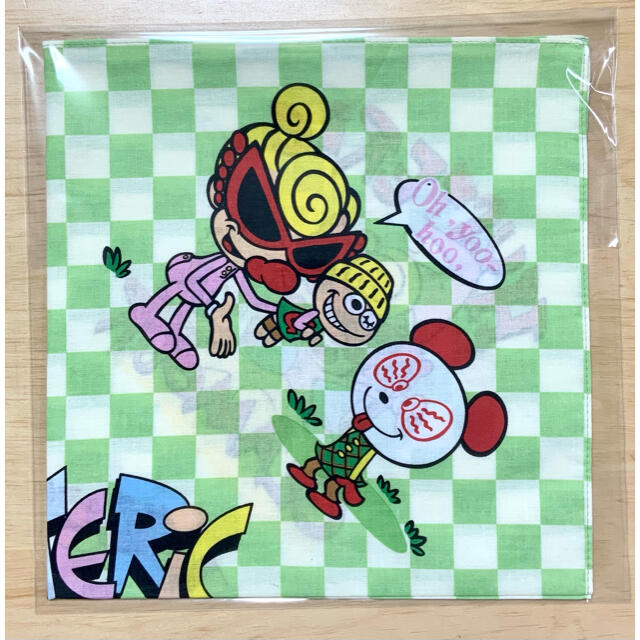 HYSTERIC MINI(ヒステリックミニ)のヒスミニ☆正規品☆新品☆バンダナ☆ハンカチ☆ランチクロス☆お弁当☆グリーン系 キッズ/ベビー/マタニティのこども用ファッション小物(その他)の商品写真