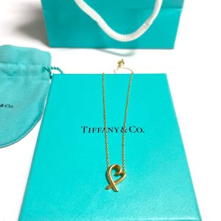 ティファニー(Tiffany & Co.)のティファニー　ネックレス　ラビングハート　18k(ネックレス)