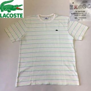 ラコステ(LACOSTE)のLACOSTE ラコステ カットソー Tシャツ 日本製 ボーダー サイズ 4(Tシャツ/カットソー(半袖/袖なし))