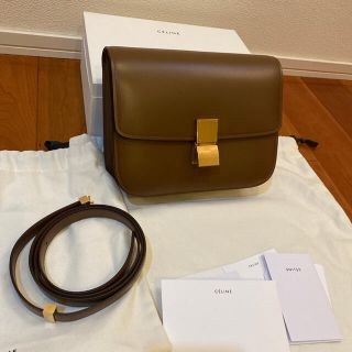 セリーヌ(celine)のセリーヌ クラシックボックス ミディアム 新品   希少フィービー旧ロゴ(ハンドバッグ)