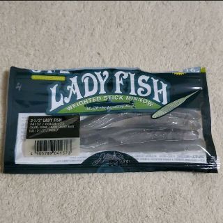 ノリーズ(NORIES)のノリーズ　LADY FISH ワーム 6個入り　バス釣り　ルアー　美品　釣り(ルアー用品)