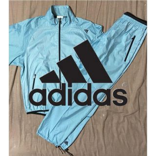 アディダス(adidas)の【万国旗】アディダス ジャケット パンツ 上下 セットアップ レインウェア 希少(ナイロンジャケット)