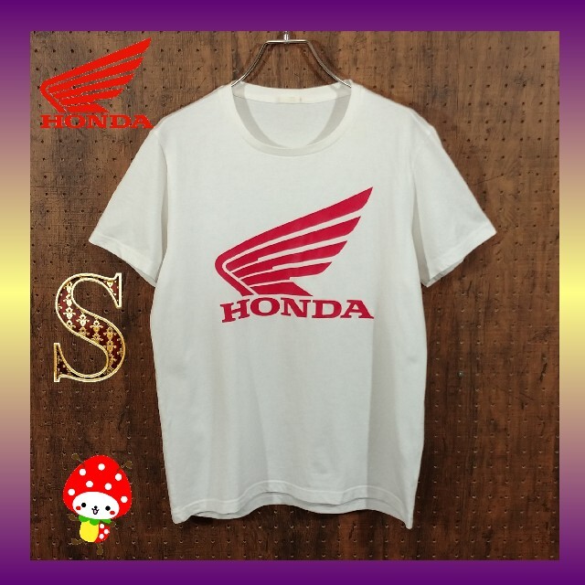 ホンダ(ホンダ)のHONDA ホンダ ホワイト ビックロゴ Tシャツ S GU カットソー メンズのトップス(Tシャツ/カットソー(半袖/袖なし))の商品写真