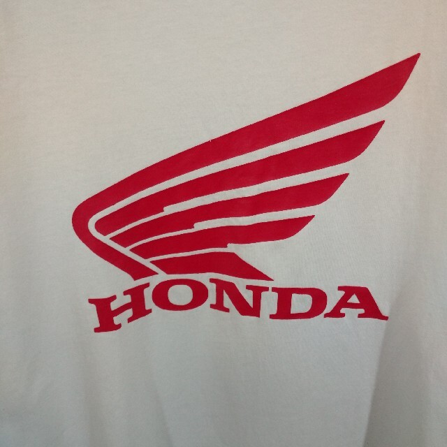 ホンダ(ホンダ)のHONDA ホンダ ホワイト ビックロゴ Tシャツ S GU カットソー メンズのトップス(Tシャツ/カットソー(半袖/袖なし))の商品写真