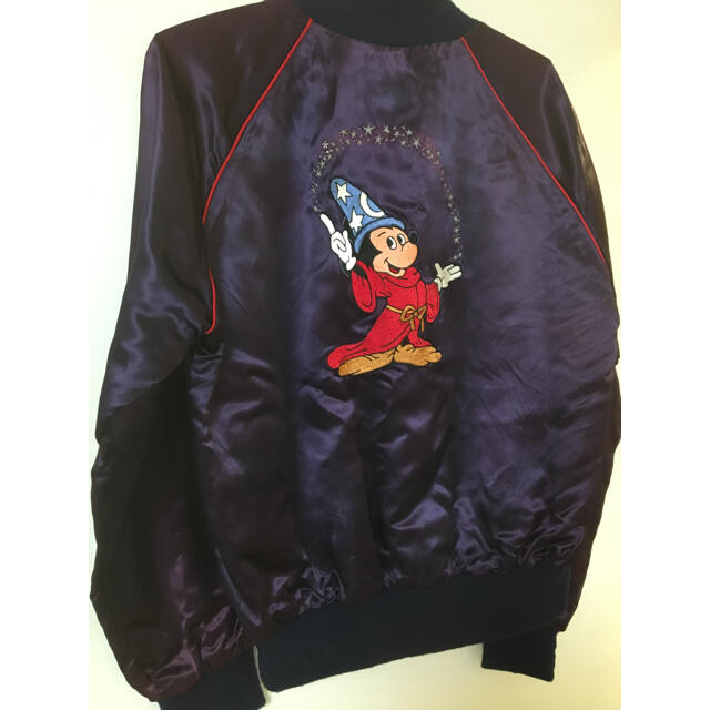 Disney fantasia 刺繍 サテンブルゾン 80s メンズのジャケット/アウター(ブルゾン)の商品写真