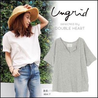 アングリッド(Ungrid)のUngrid ネックカット 半袖Tシャツ(Tシャツ(半袖/袖なし))