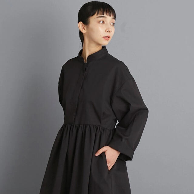 【新品未使用】foufou black linen dress