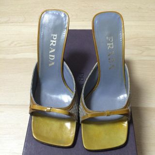 プラダ(PRADA)のプラダのリボンミュール(サンダル)