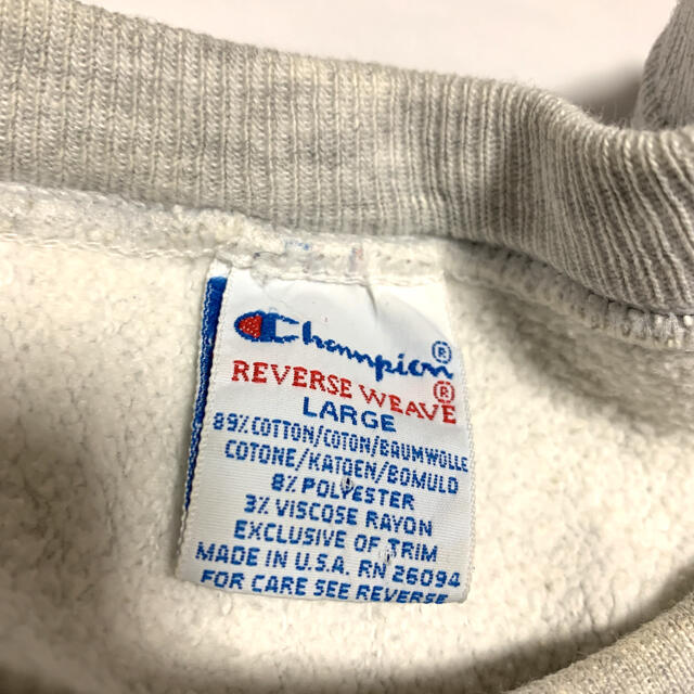 Champion 90s リバースウィーブ 刺繍タグ グリーンロゴ